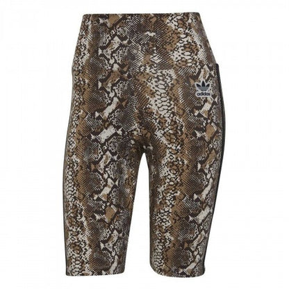 Front - Adidas Womens/Ladies Originals Snake Print Cycling Shorts
