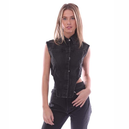 Front - Ambush Womens/Ladies Denim Top