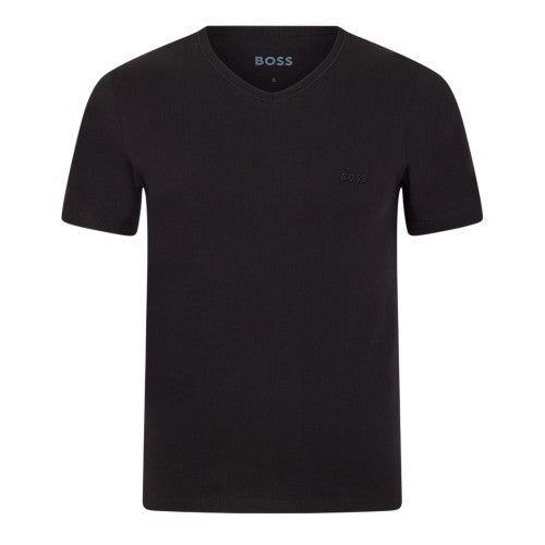 Front - Boss Mens Logo V Neck T-Shirt (Pack of 3)
