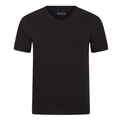 Front - Boss Mens Logo V Neck T-Shirt (Pack of 3)