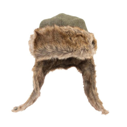 Front - New Era Mens Harris Tweed Trapper Hat