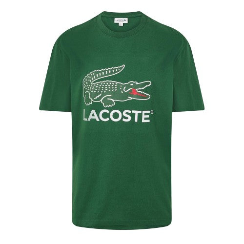 Front - Lacoste Mens Crocodile Print Regular T-Shirt