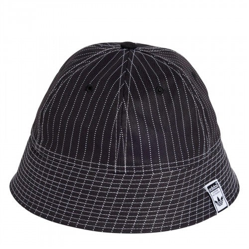 Front - Adidas Womens/Ladies Originals Pinstripe Casual Bucket Hat