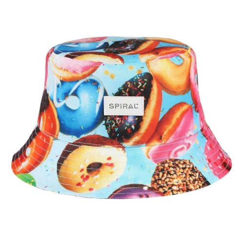 Front - Spiral Unisex Adult Donut Bucket Hat