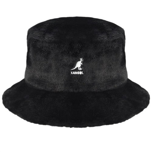 Front - Kangol Faux Fur Bucket Hat