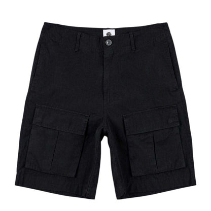 Front - Pretty Green Mens Cotton Cargo Shorts