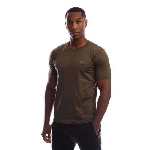 Front - C.P. Company Mens Mercerised Cotton Regular T-Shirt