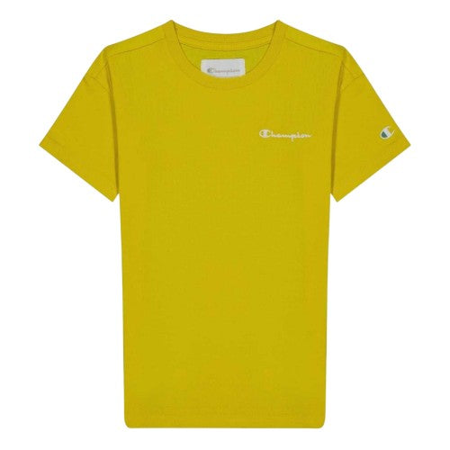 Front - Champion Childrens/Kids Chest Logo Crew Neck T-Shirt