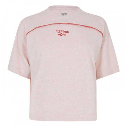 Front - Reebok Womens/Ladies Barbie Contrast Piping Relaxed Fit T-Shirt