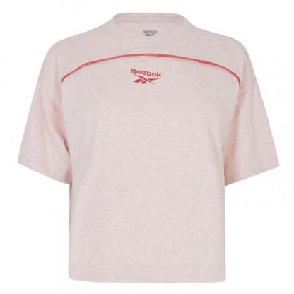 Front - Reebok Womens/Ladies Barbie Contrast Piping Relaxed Fit T-Shirt