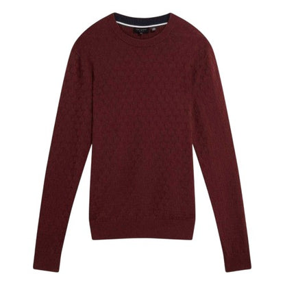 Front - Ted Baker Mens Stitch Knitted Crew Neck Jumper