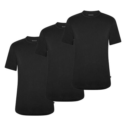 Front - Boss Mens Plain Regular Short-Sleeved T-Shirt (Pack of 3)