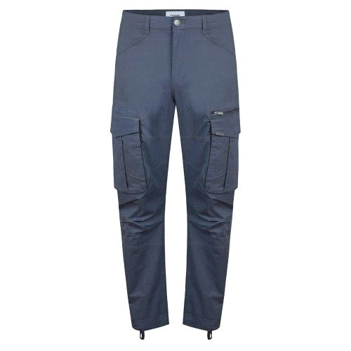 Front - Firetrap Mens Cotton Blend Cargo Trousers