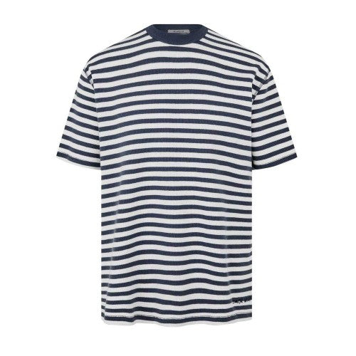 Front - Jack Wills Mens Striped Crew Neck Regular T-Shirt