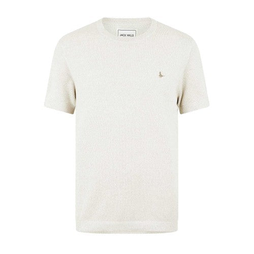 Front - Jack Wills Mens Embroidered Crew Neck Regular T-Shirt