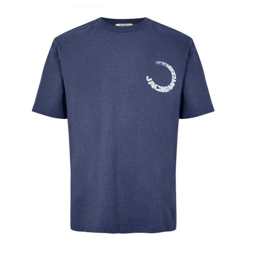 Front - Jack Wills Mens Watercolour Crew Neck T-Shirt