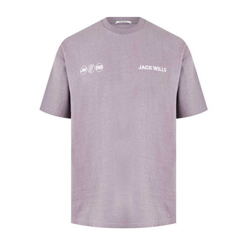 Front - Jack Wills Mens Multi Hit Crew Neck T-Shirt