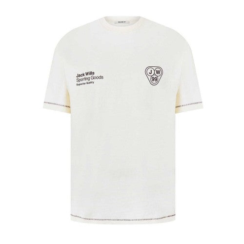 Front - Jack Wills Mens Superior Crew Neck T-Shirt