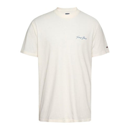 Front - Tommy Jeans Mens Sailing Scene Crew Neck T-Shirt