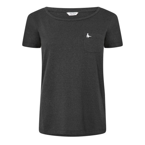 Front - Jack Wills Womens/Ladies Fullford Chest Pocket T-Shirt