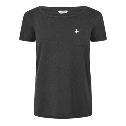 Front - Jack Wills Womens/Ladies Fullford Chest Pocket T-Shirt