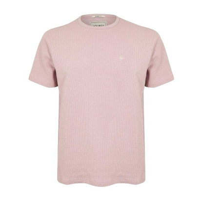 Front - Jack Wills Mens Logo Waffle Knit T-Shirt