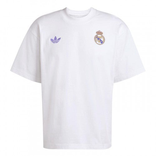 Front - Adidas Mens Originals Real Madrid CF T-Shirt