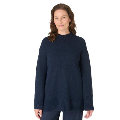 Front - Sweaty Betty Womens/Ladies Alpine Ribbed Crew Neck Oversized Sweater Top