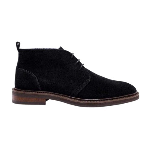 Front - Pretty Green Mens Suede Flat Chukka Boots