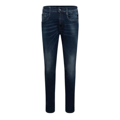 Front - Replay Mens Anbass Cotton Slim Jeans