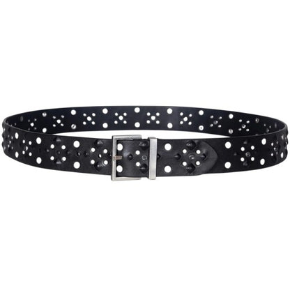 Front - AllSaints Studded Leather Belt