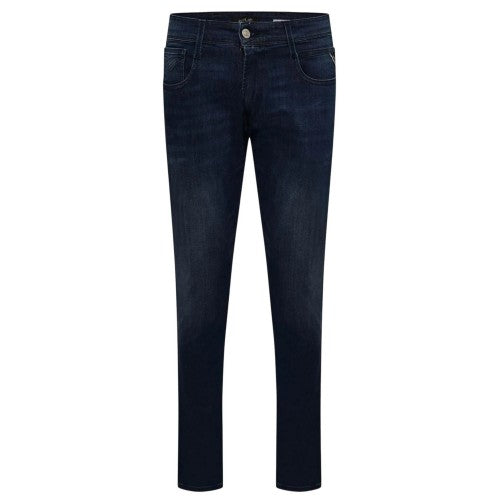 Front - Replay Mens Anbass Cotton Slim Jeans