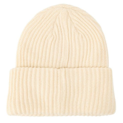 Front - Pieces Womens/Ladies Ribbed Beanie