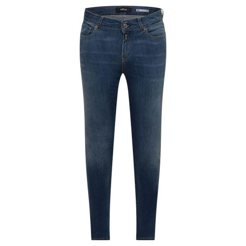 Front - Replay Womens/Ladies Anbass Cotton Slim Jeans