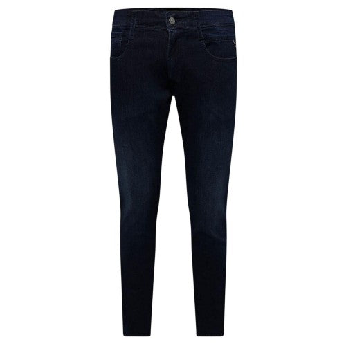 Front - Replay Mens Anbass Faded Slim Jeans