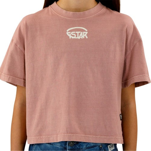 Front - G-Star Girls Text Cotton T-Shirt