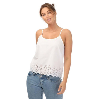 Front - Only Womens/Ladies Lou Life Embroidered Camisole