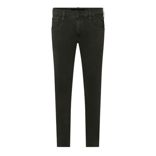 Front - Replay Mens Anbass Hyperfreak Stretch Slim Jeans