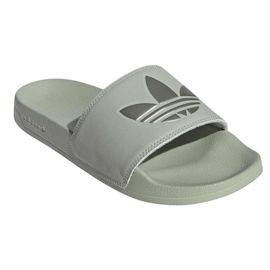 Green - Front - Adidas Womens-Ladies Adilette Lite Single Strap Slides