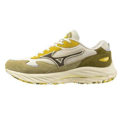 Front - Mizuno Mens Wave Rider Beta Sportstyle Suede Trainers