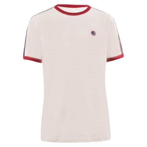 Front - Pretty Green Mens Eclipse Paisley Taped T-Shirt