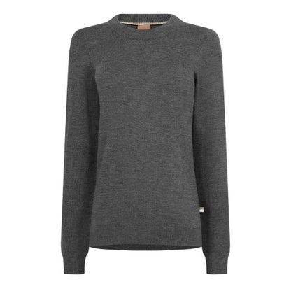 Front - Boss Womens/Ladies Fegano Fine Knit Long-Sleeved T-Shirt