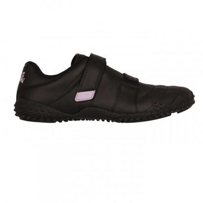 Front - Lonsdale Womens/Ladies Fulham Leather Hook and Loop Trainers