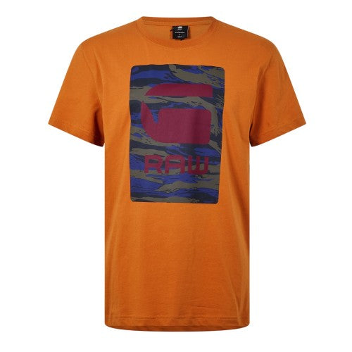 Front - G-Star Mens Camo Box Cotton T-Shirt