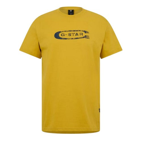 Front - G-Star Mens Distressed Logo Regular T-Shirt
