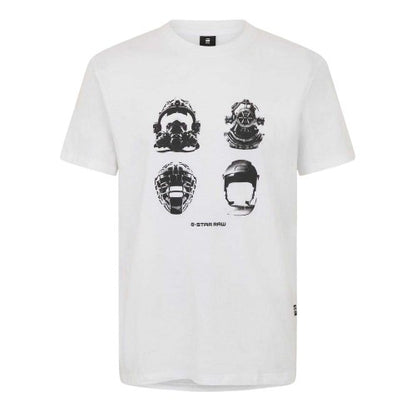 Front - G-Star Mens Helmet Cotton T-Shirt