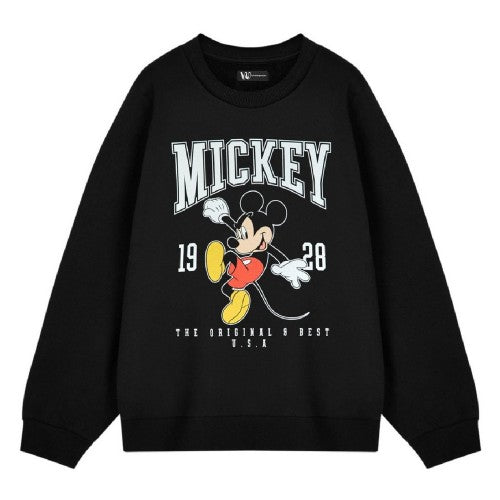Front - Disney Childrens/Kids Mickey Mouse Running Crew Neck Sweatshirt