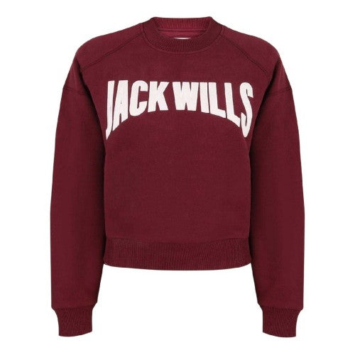 Front - Jack Wills Womens/Ladies Varsity Crew Neck Sweatshirt