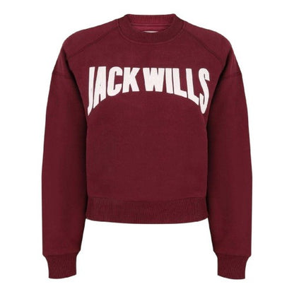 Front - Jack Wills Womens/Ladies Varsity Crew Neck Sweatshirt