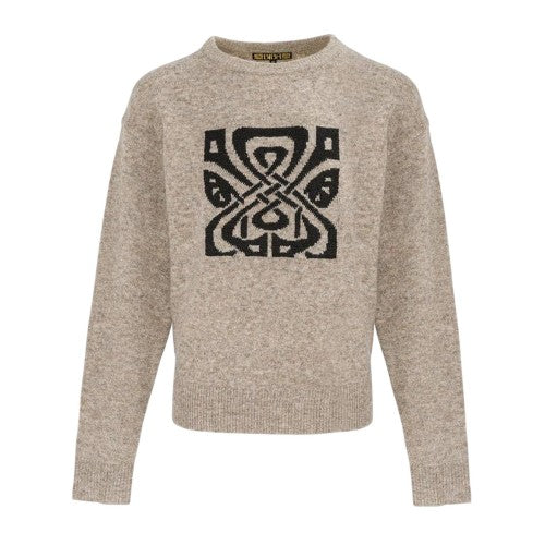 Front - Biba Womens/Ladies Jacquard Celebration Jumper
